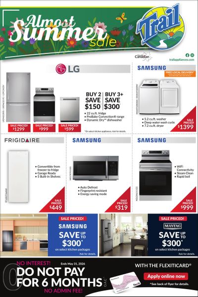 Trail Appliances (AB & SK) Flyer May 28 to June 3
