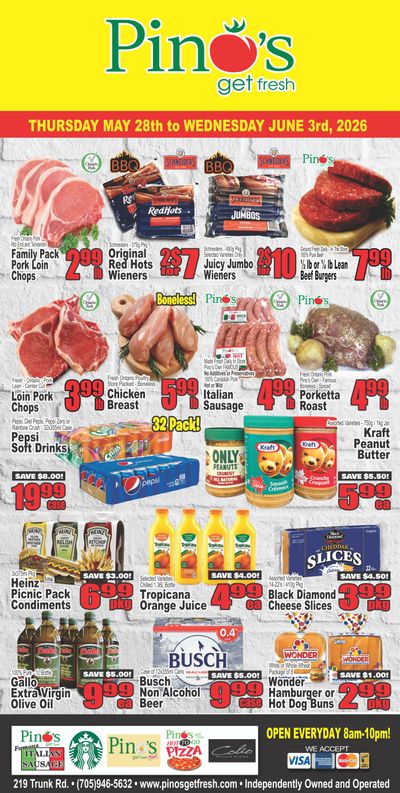 Pino's Flyer May 28 to June 3