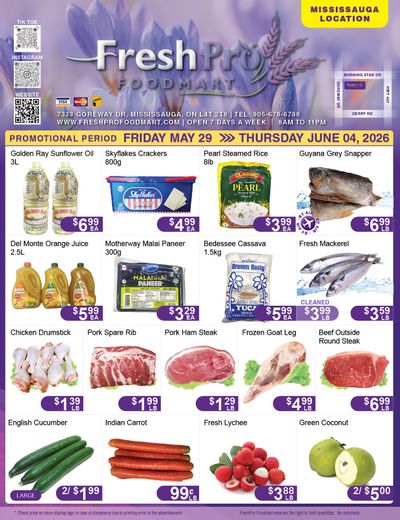 FreshPro Foodmart (Mississauga) Flyer May 29 to June 4
