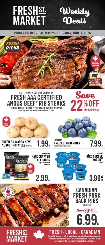 Fresh St. Market Flyer May 29 to June 4