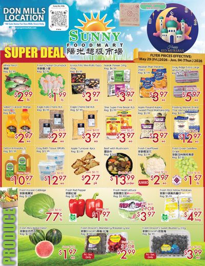 Sunny Foodmart (Don Mills) Flyer May 29 to June 4