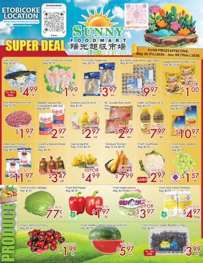 Sunny Foodmart (Etobicoke) Flyer May 29 to June 4