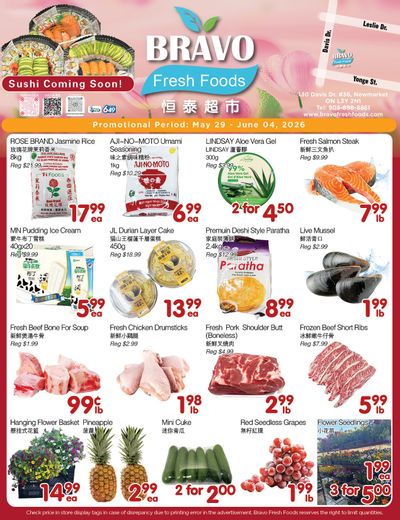 Bravo Fresh Foods Flyer May 29 to June 4
