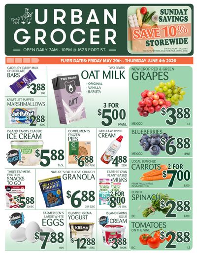 Urban Grocer Flyer May 29 to June 4