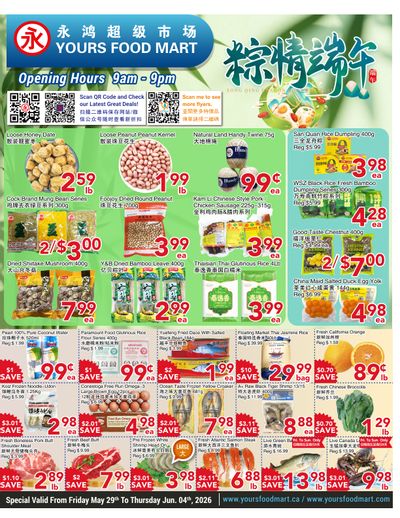 Yours Food Mart Flyer May 29 to June 4