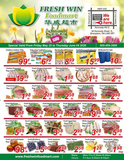 Fresh Win Foodmart Flyer May 29 to June 4