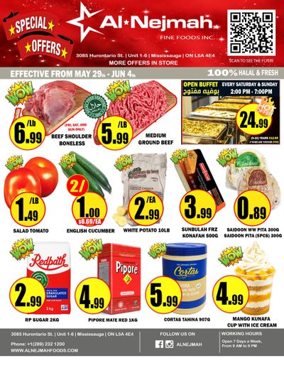 Alnejmah Fine Foods Inc. Flyer May 29 to June 4