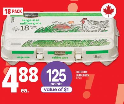 Metro Ontario: 18 Pack Selection Large Eggs $4.88 + 125 Points + Products Deals + More May 28th – June 3rd
