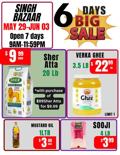 Singh Bazaar Flyer May 29 to June 3
