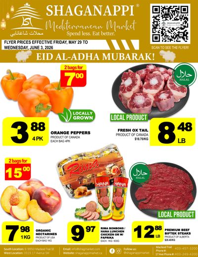 Shaganappi Mediterranean Market Flyer May 28 to June 3