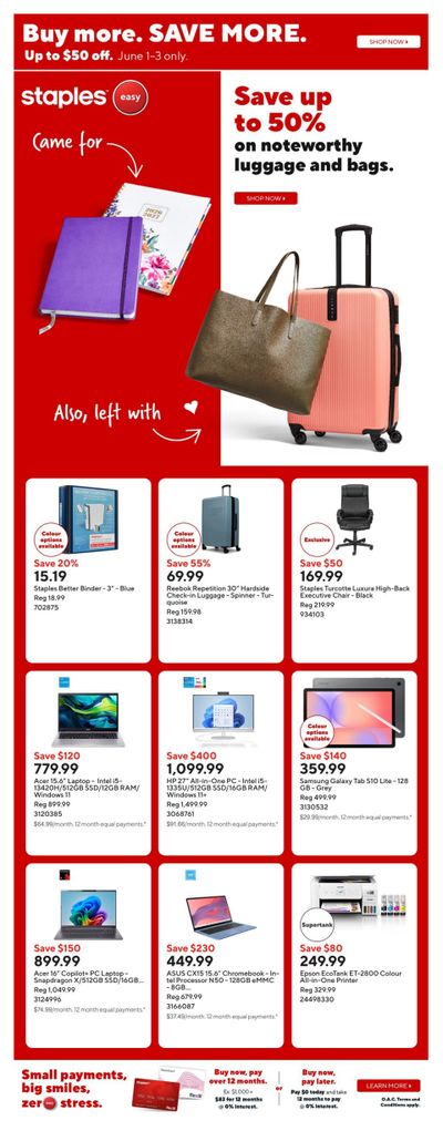 Staples Flyer May 29 to June 4