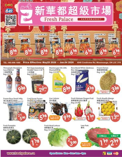 Fresh Palace Supermarket Flyer May 29 to June 4