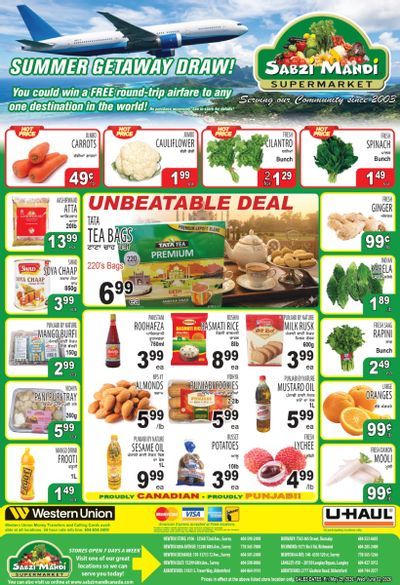 Sabzi Mandi Supermarket (Lower Mainland) Flyer May 29 to June 3