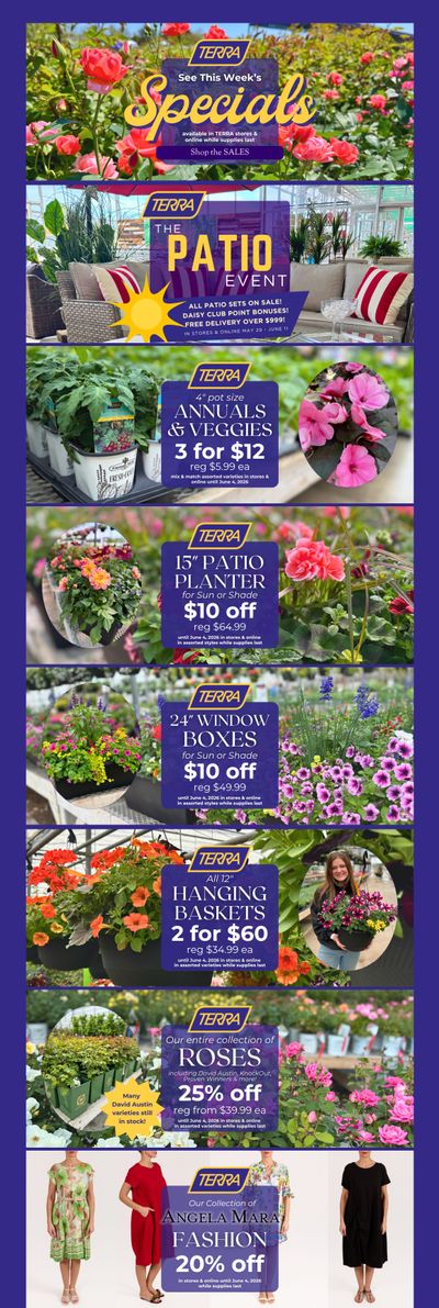 Terra Greenhouses Flyer May 29 to June 4