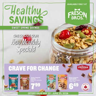 Freson Bros. Healthy Savings Flyer May 29 to June 25