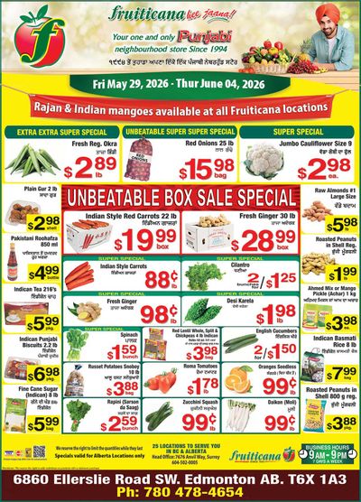 Fruiticana (Edmonton) Flyer May 29 to June 4
