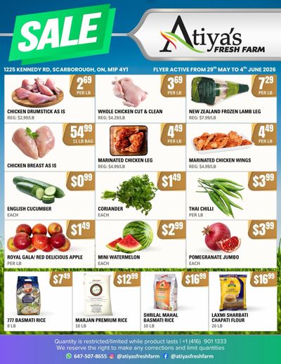 Atiya's Fresh Farm Flyer May 29 to June 4
