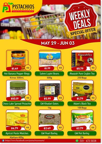 Pistachios Supermarket Flyer May 29 to June 3