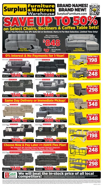 Surplus Furniture & Mattress Warehouse (Medicine Hat) Flyer June 1 to 14
