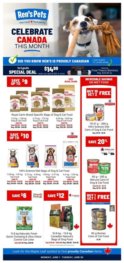 Ren's Pets Monthly Flyer June 1 to 30