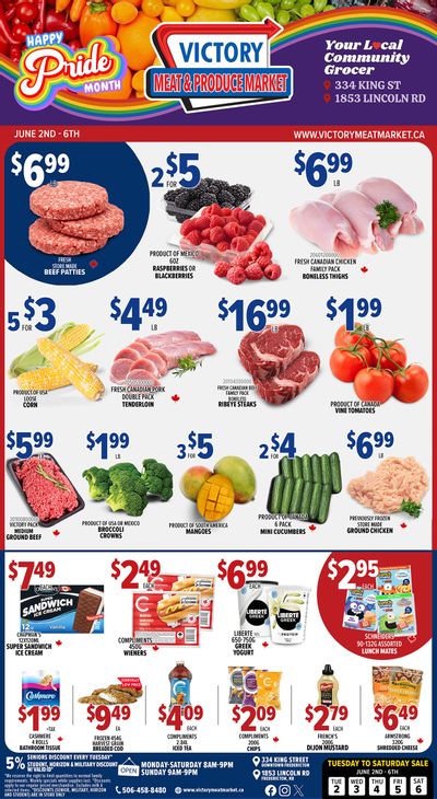 Victory Meat Market Flyer June 2 to 6