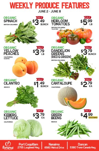 Pomme Natural Market Weekly Produce Flyer June 2 to 8