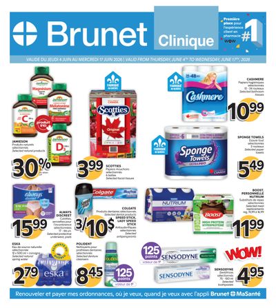 Brunet Clinique Flyer June 4 to 17