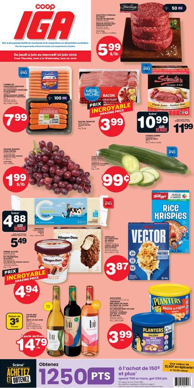 Coop IGA (QC) Flyer June 4 to 10
