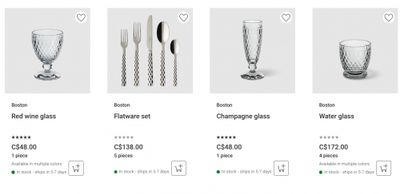 Villeroy & Boch Canada: Buy One Get One Free Sale + Clearance up to 75% off