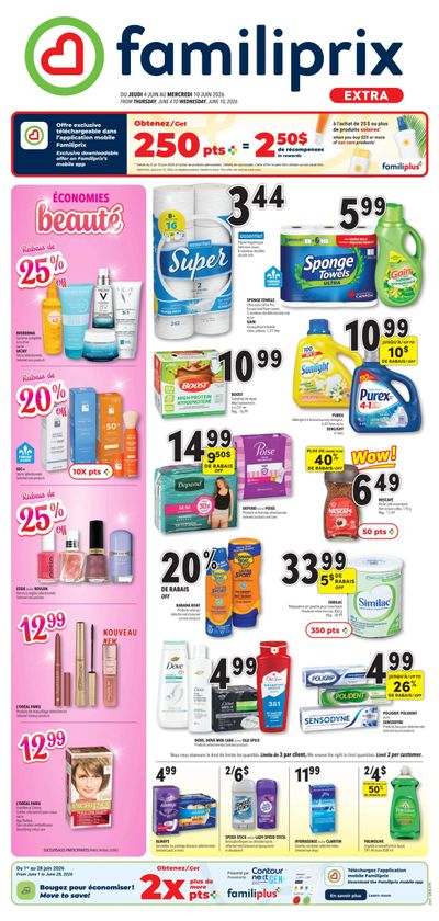 Familiprix Extra Flyer June 4 to 10
