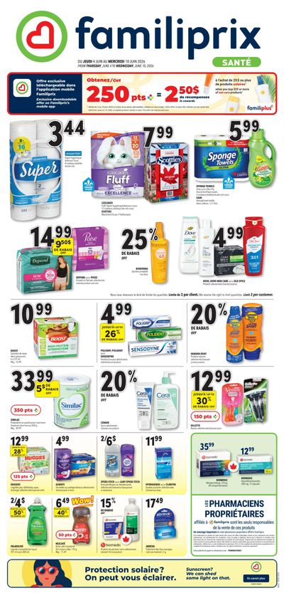 Familiprix Sante Flyer June 4 to 10