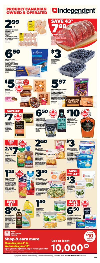 Independent Grocer (Atlantic) Flyer June 4 to 10