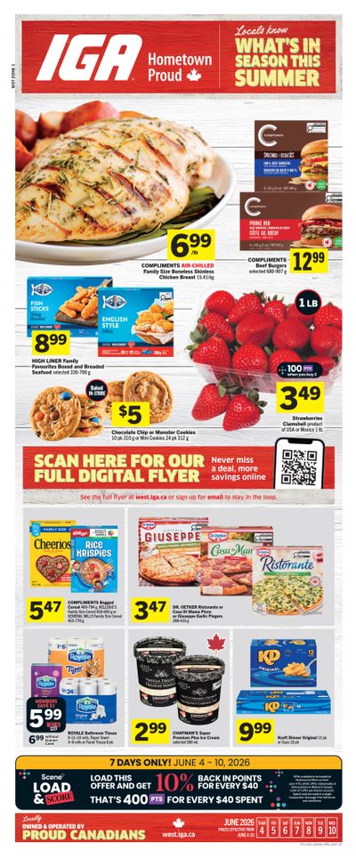 IGA (West) Flyer June 4 to 10