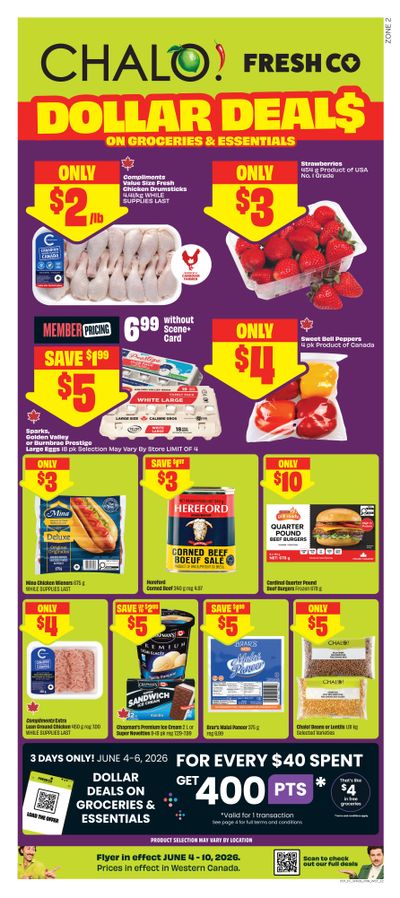 Chalo! FreshCo (West) Flyer June 4 to 10