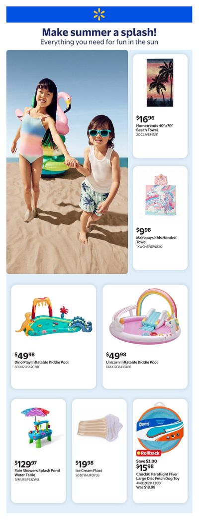 Walmart Summer Outdoor Fun Flyer June 4 to 17