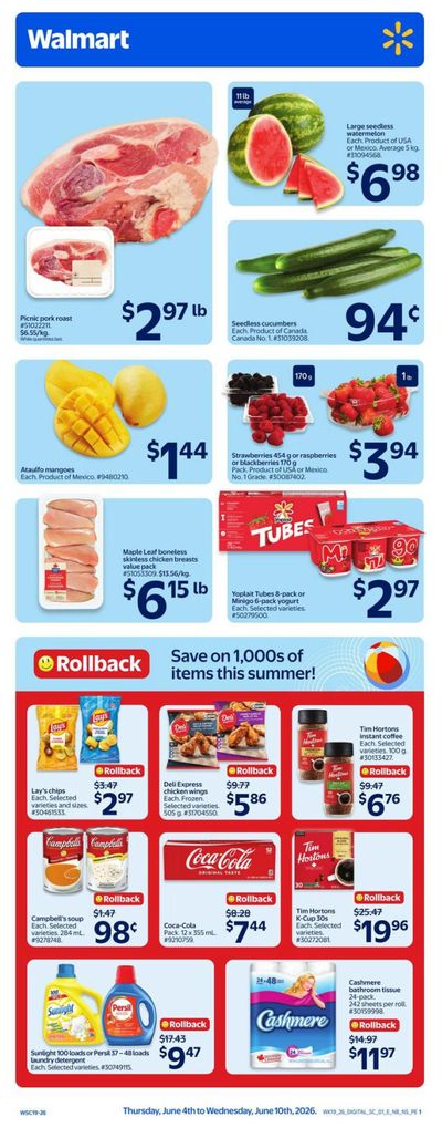 Walmart (Atlantic) Flyer June 4 to 10