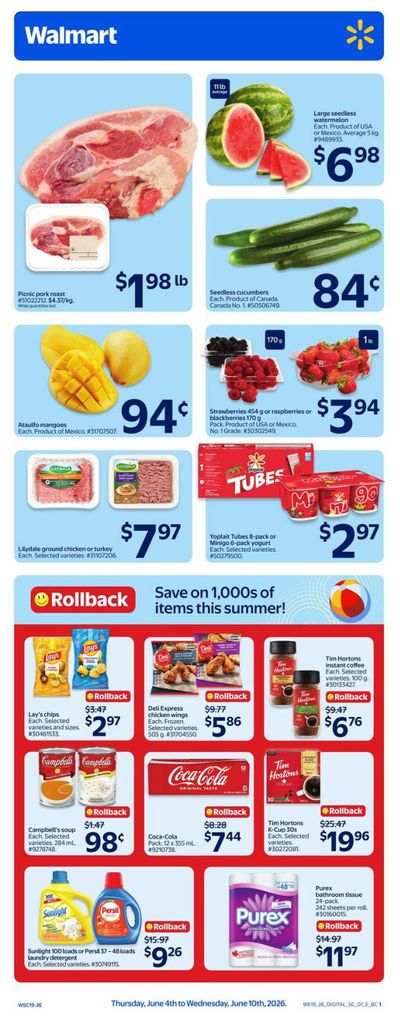 Walmart (West) Flyer June 4 to 10