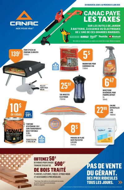 Canac Flyer June 4 to 10