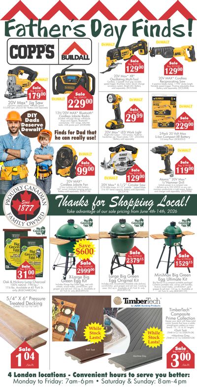 COPP’s Buildall Flyer June 4 to 14