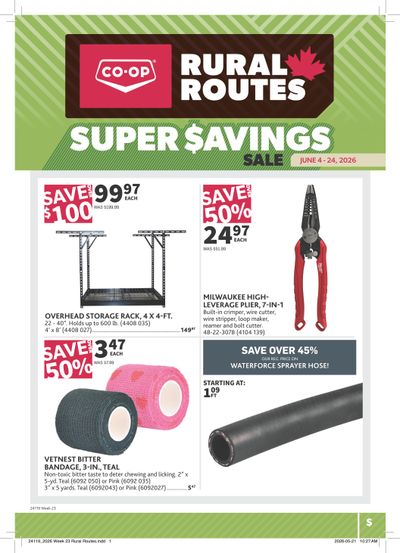 Co-op (West) Rural Routes Flyer June 4 to 24