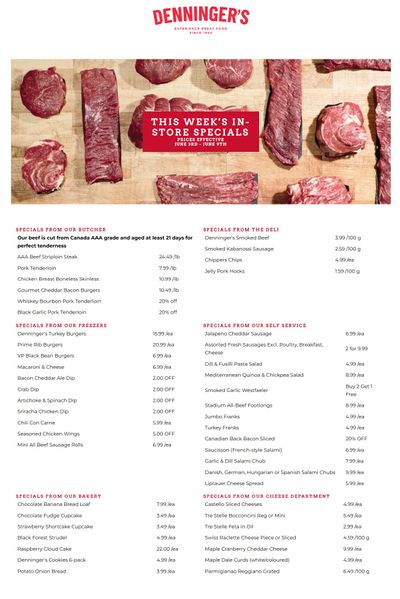 Denninger's Weekly Specials June 3 to 9