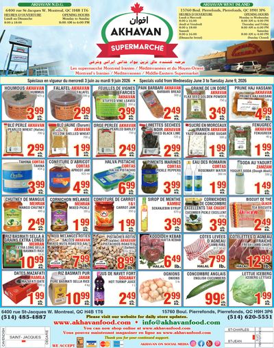 Akhavan Supermarche Flyer June 3 to 9