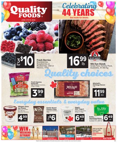 Quality Foods Flyer June 4 to 10