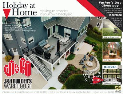 J&H Builder's Warehouse Flyer June 3 to 23