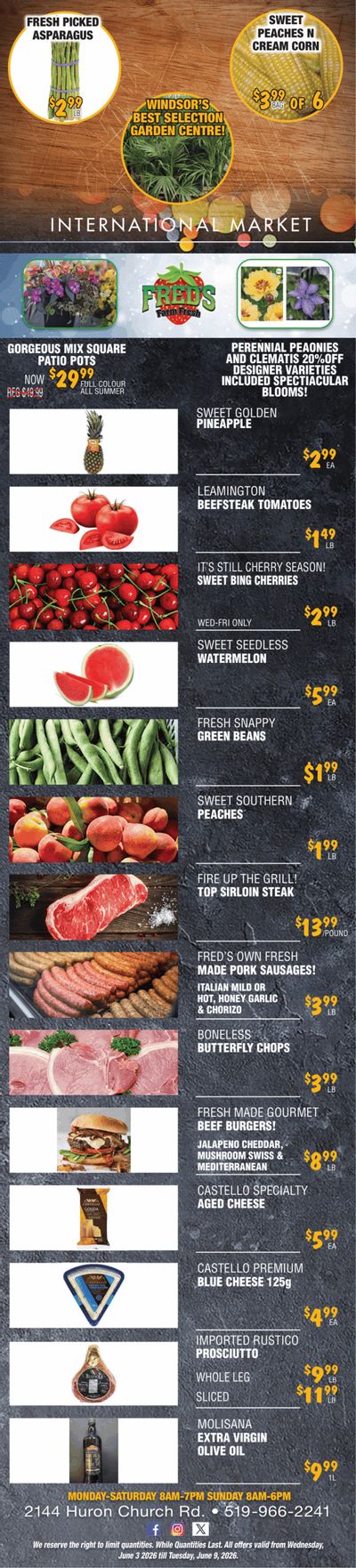 Fred's Farm Fresh Flyer June 3 to 9