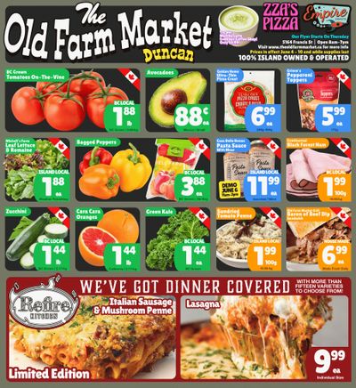 The Old Farm Market (Duncan) Flyer June 4 to 10