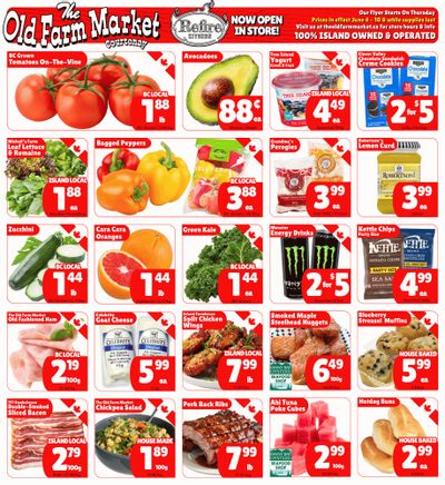 The Old Farm Market (Courtenay) Flyer June 4 to 10