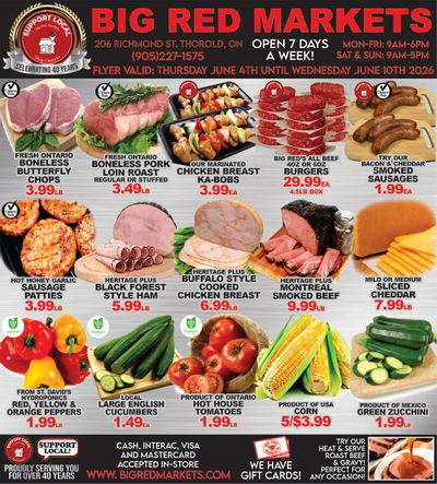 Big Red Markets Flyer June 4 to 10