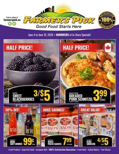 Farmer's Pick Flyer June 4 to 10