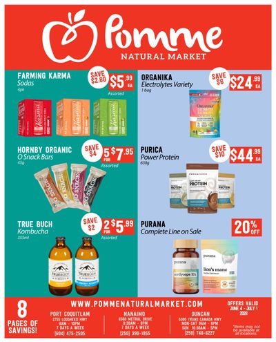 Pomme Natural Market Monthly Specials Flyer June 4 to July 1